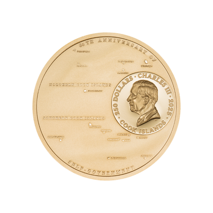 60 Years of Self-Government 1 Oz Gold Coin Cook Islands 2025