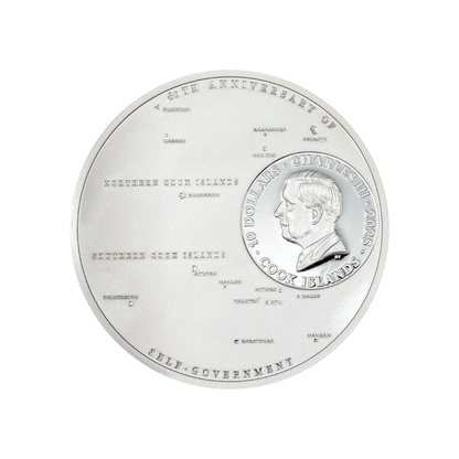 60 Years of Self-Government 2 Oz Silver Coin Cook Islands 2025