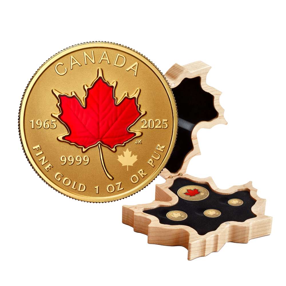 60th Anniversary of Canada’s Flag Fractional Set Gold Coins Canada 2025