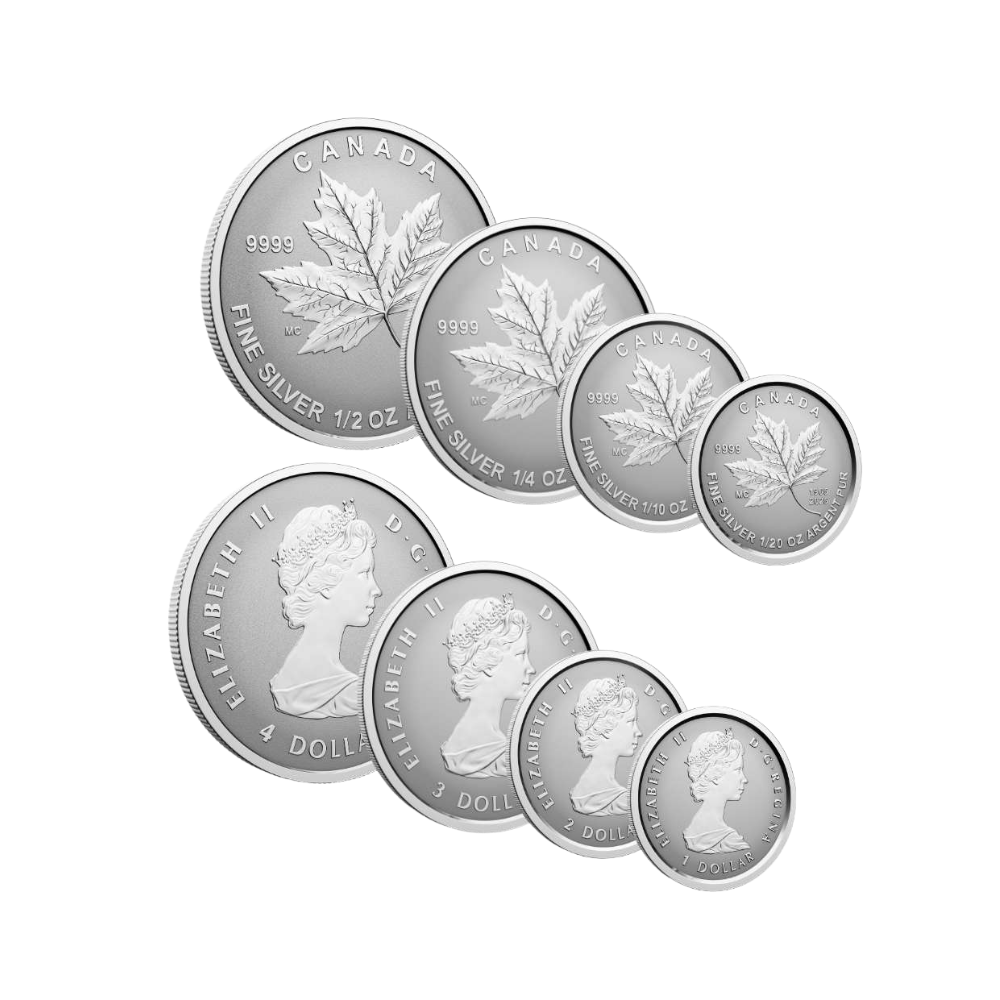 60th Anniversary of Canada’s Flag Fractional Set Silver Coins Canada 2025