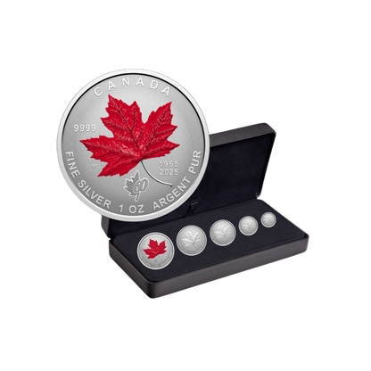 60th Anniversary of Canada’s Flag Fractional Set Silver Coins Canada 2025