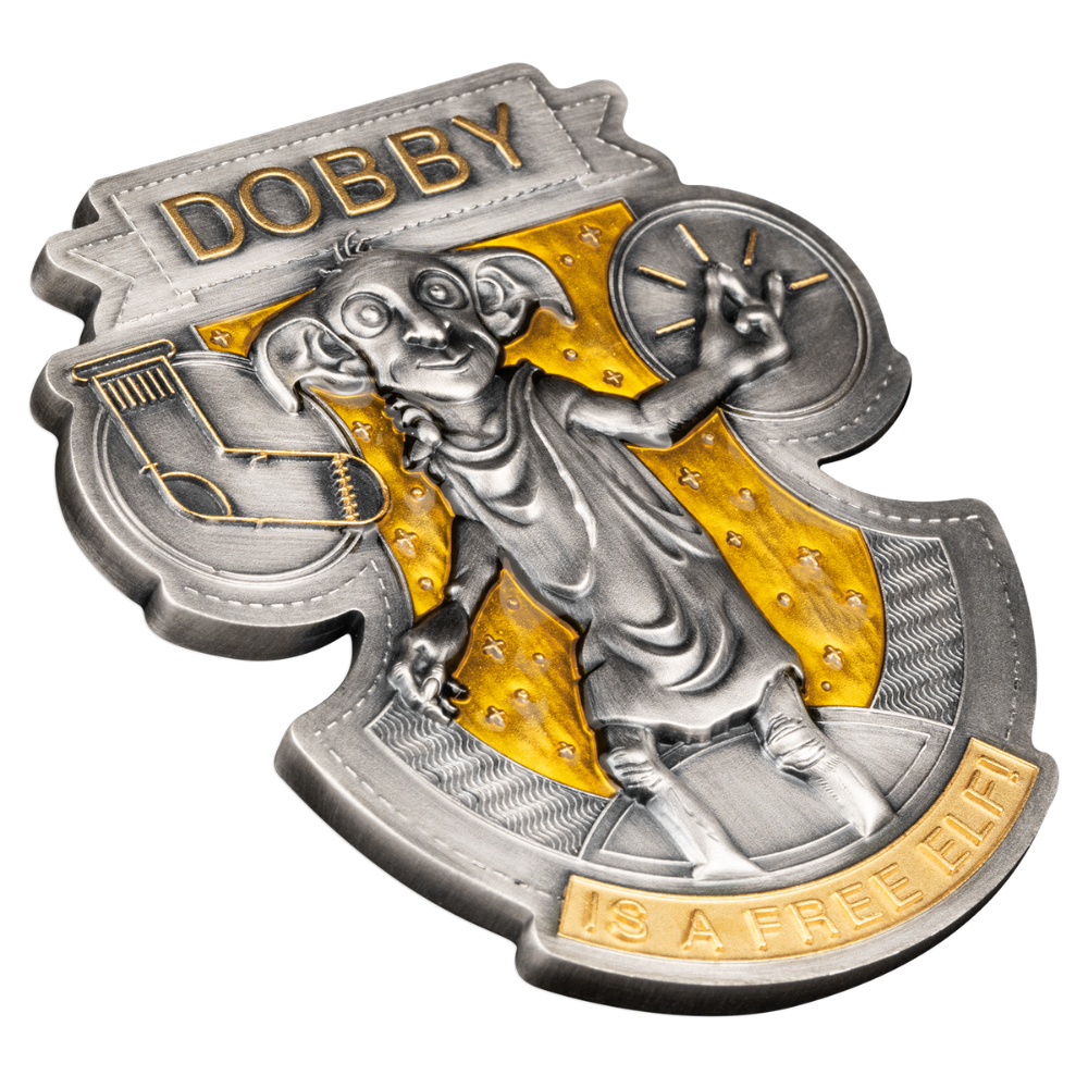 DOBBY Harry Potter 2 Oz Silver Coin $5 Samoa 2024
