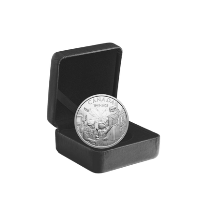 80ᵗʰ Anniversary of the End of the Second World War in Europe 1 Oz Silver Coin $20 Canada 2025