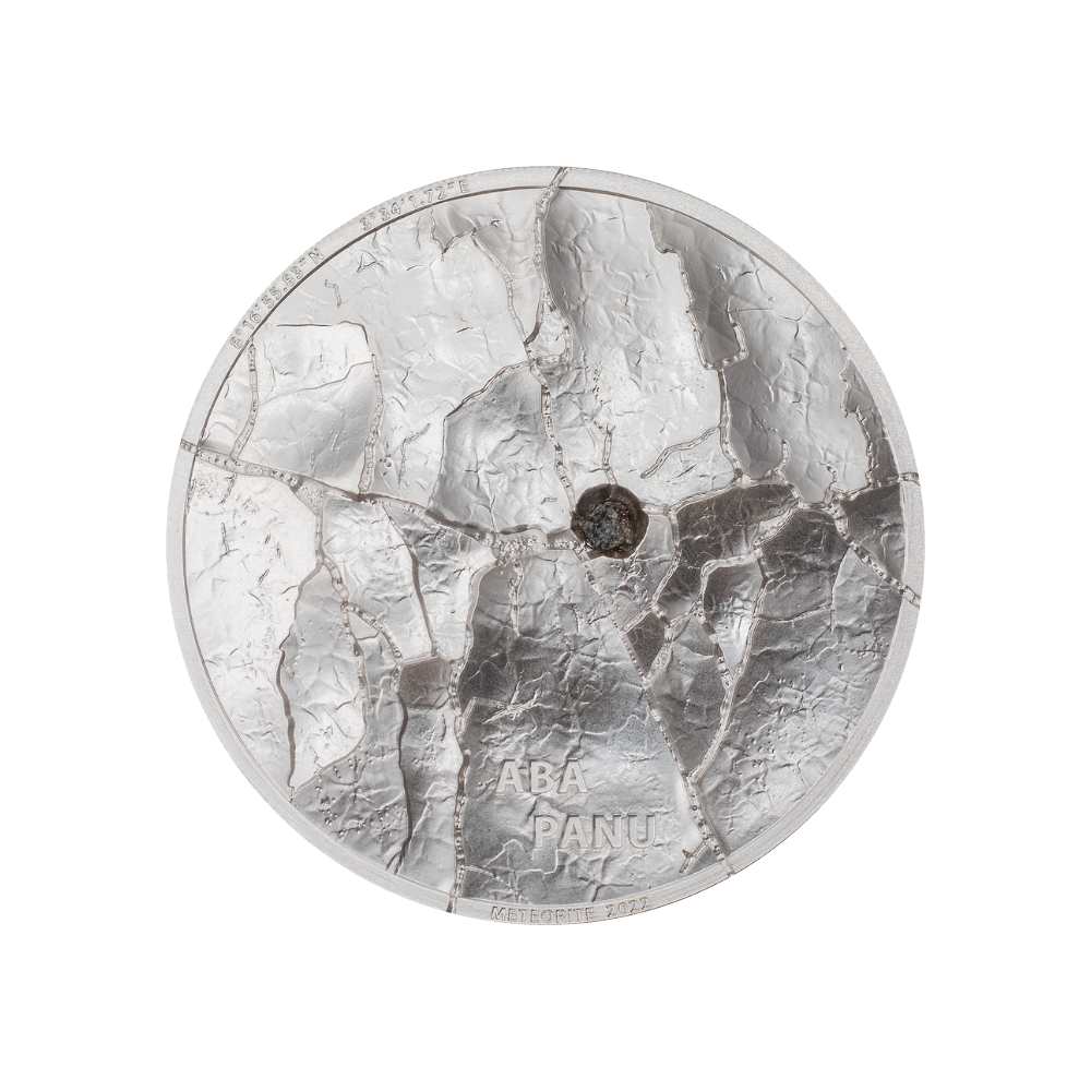ABA PANU Meteorite Impacts 1 Oz Silver Coin $5 Cook Islands 2022