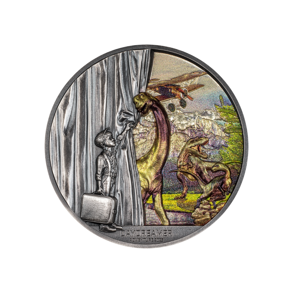 ADVENTURE Daydreamer 2 Oz Silver Coin $10 Palau 2023