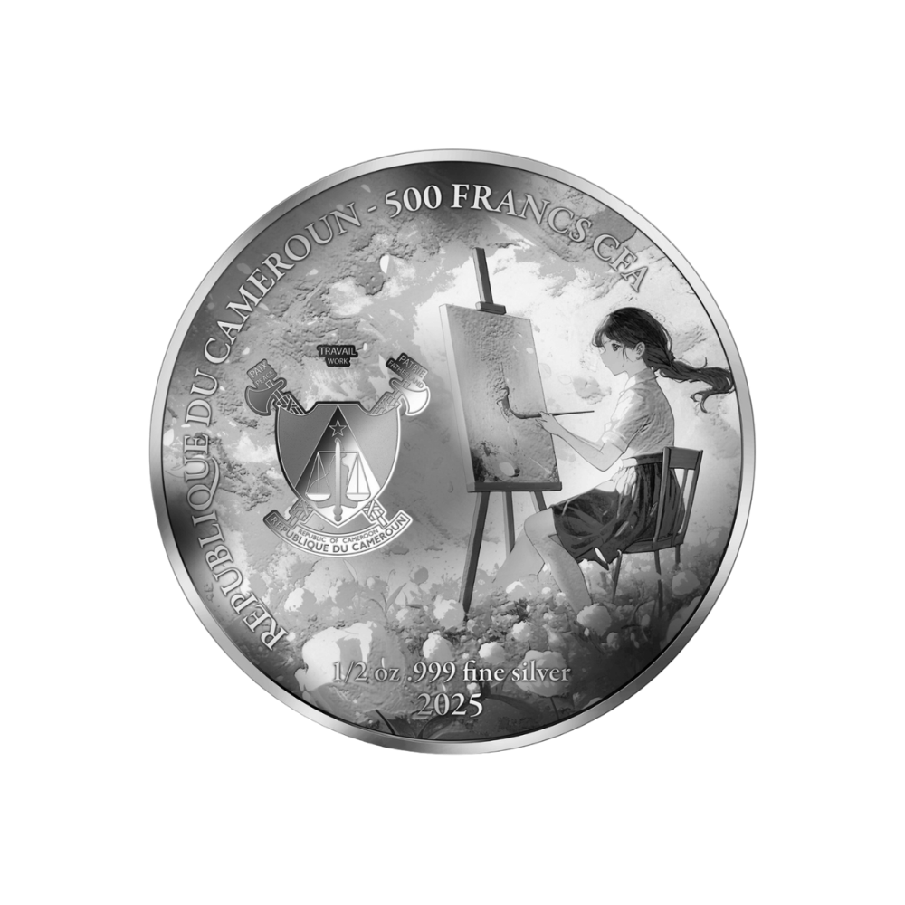 Wanderer Above The Sea of Fog AI-nime Art Masterpieces Silver Coin 2025
