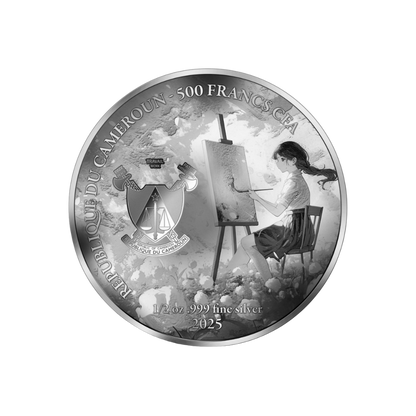 Liberty Leading The People AI-nime Art Masterpieces Silver Coin 2025