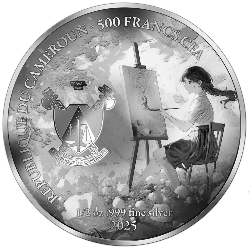 Wanderer Above The Sea of Fog AI-nime Art Masterpieces Silver Coin 2025 obverse popcoins parthava coin