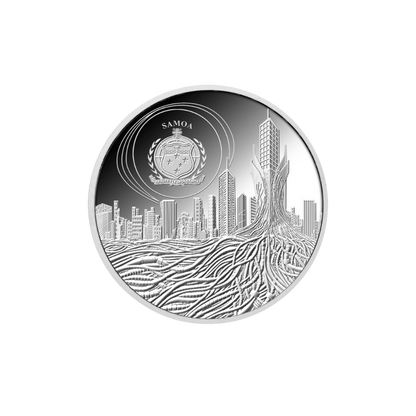 AI CYBORG Artificial Intelligence 1 Oz Silver Coin $5 Samoa 2023