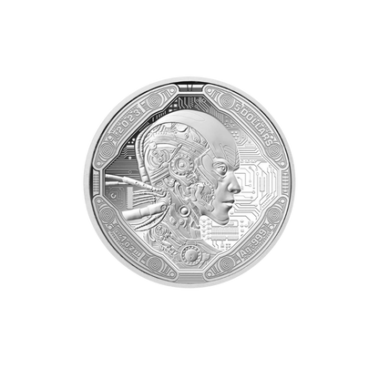 AI CYBORG Artificial Intelligence 1 Oz Silver Coin $5 Samoa 2023