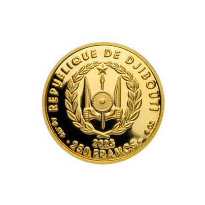 ALADDIN MAGIC LAMP 3D 5 Oz Silver Coin 250 Francs Djibouti 2023