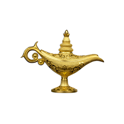 ALADDIN MAGIC LAMP 3D 5 Oz Silver Coin 250 Francs Djibouti 2023