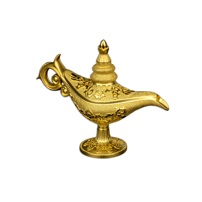 ALADDIN MAGIC LAMP 3D 5 Oz Silver Coin 250 Francs Djibouti 2023