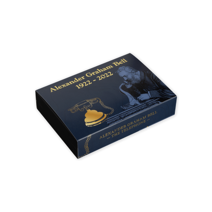 ALEXANDER GRAHAM BELL 100th Anniversary Shaped 3 Oz Silver Coin $5 Barbados 2022