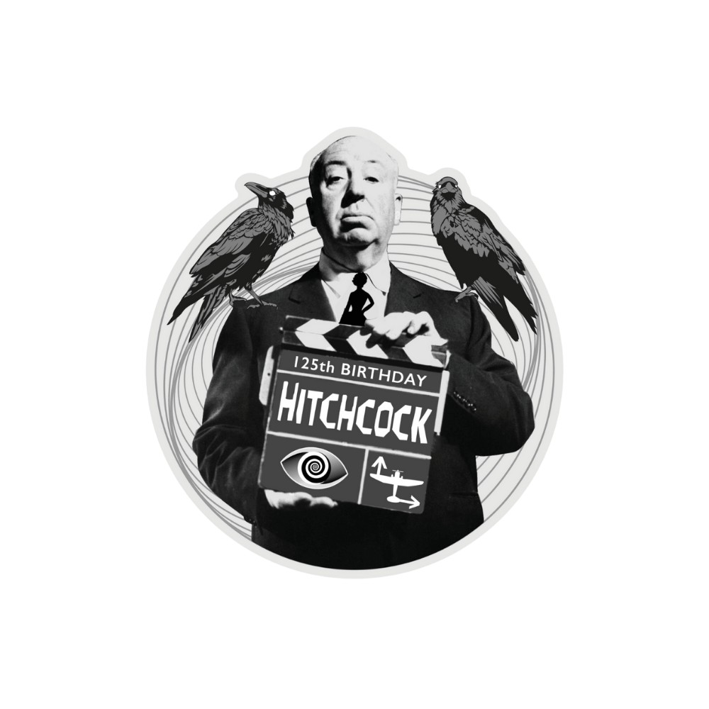 ALFRED HITCHCOCK 125th Anniversary 3 Oz Silver Coin $5 Samoa 2024