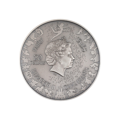 ALICE IN WONDERLAND Fairy Tales Fables 3 Oz Silver Coin $20 Cook Islands 2023