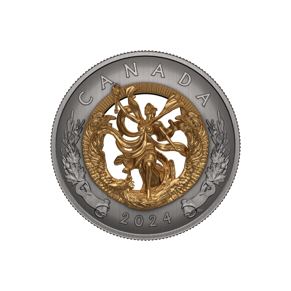 ALLEGORY OF FREEDOM Silver Coin $50 Canada 2024