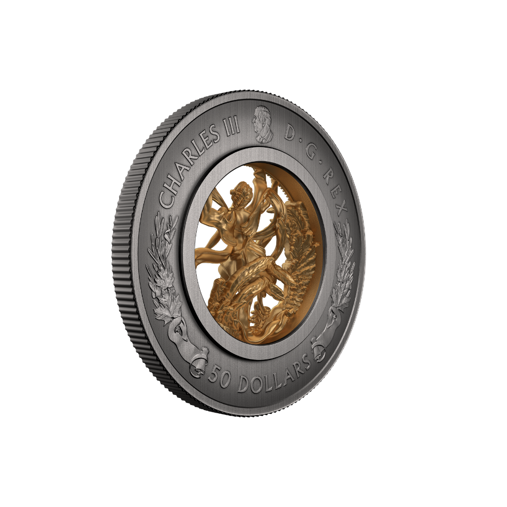 ALLEGORY OF FREEDOM Silver Coin $50 Canada 2024