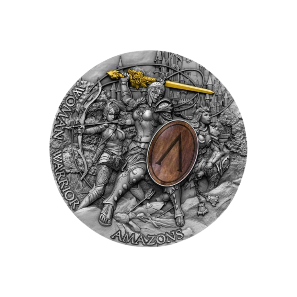 AMAZON Woman Warrior 2 Oz Silver Coin $5 Niue 2019