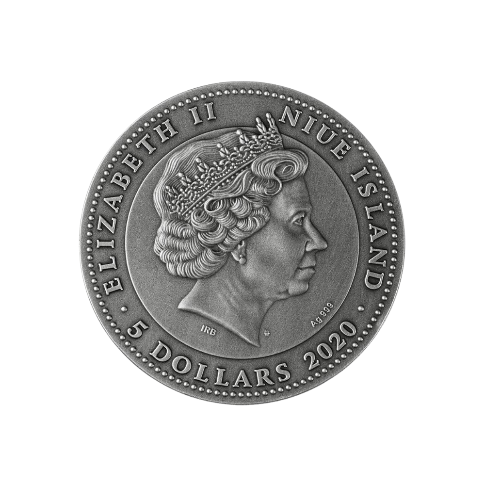 AMBER SCARABAEUS 2 oz Silver Coin $5 Niue 2020