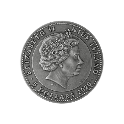 AMBER SCARABAEUS 2 oz Silver Coin $5 Niue 2020