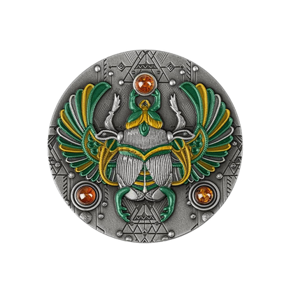 AMBER SCARABAEUS 2 oz Silver Coin $5 Niue 2020