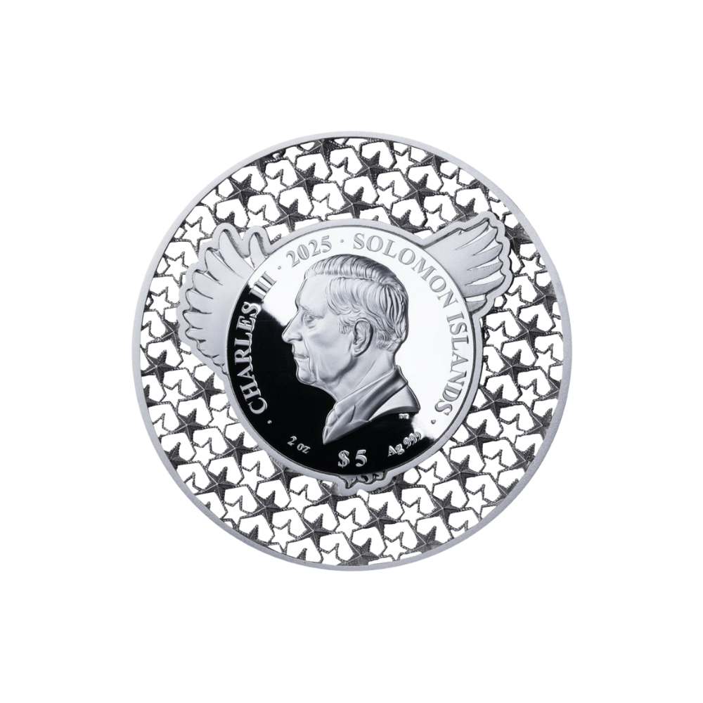 AMERICAN EAGLE Filigree 2 Oz Silver Coin $5 Solomon Island 2025