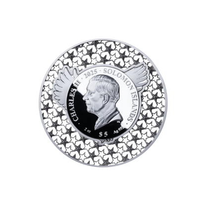 AMERICAN EAGLE Filigree 2 Oz Silver Coin $5 Solomon Island 2025