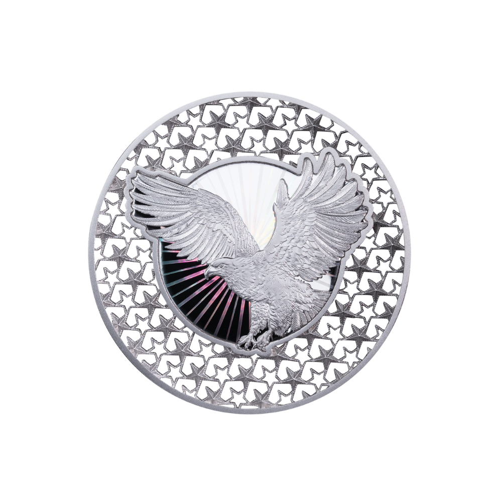 AMERICAN EAGLE Filigree 2 Oz Silver Coin $5 Solomon Island 2025