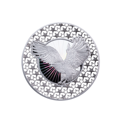 AMERICAN EAGLE Filigree 2 Oz Silver Coin $5 Solomon Island 2025