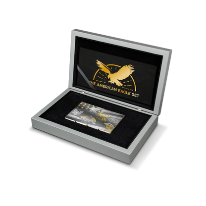 AMERICAN EAGLE Set 4x1 Oz Silver Coins $5 Barbados 2023