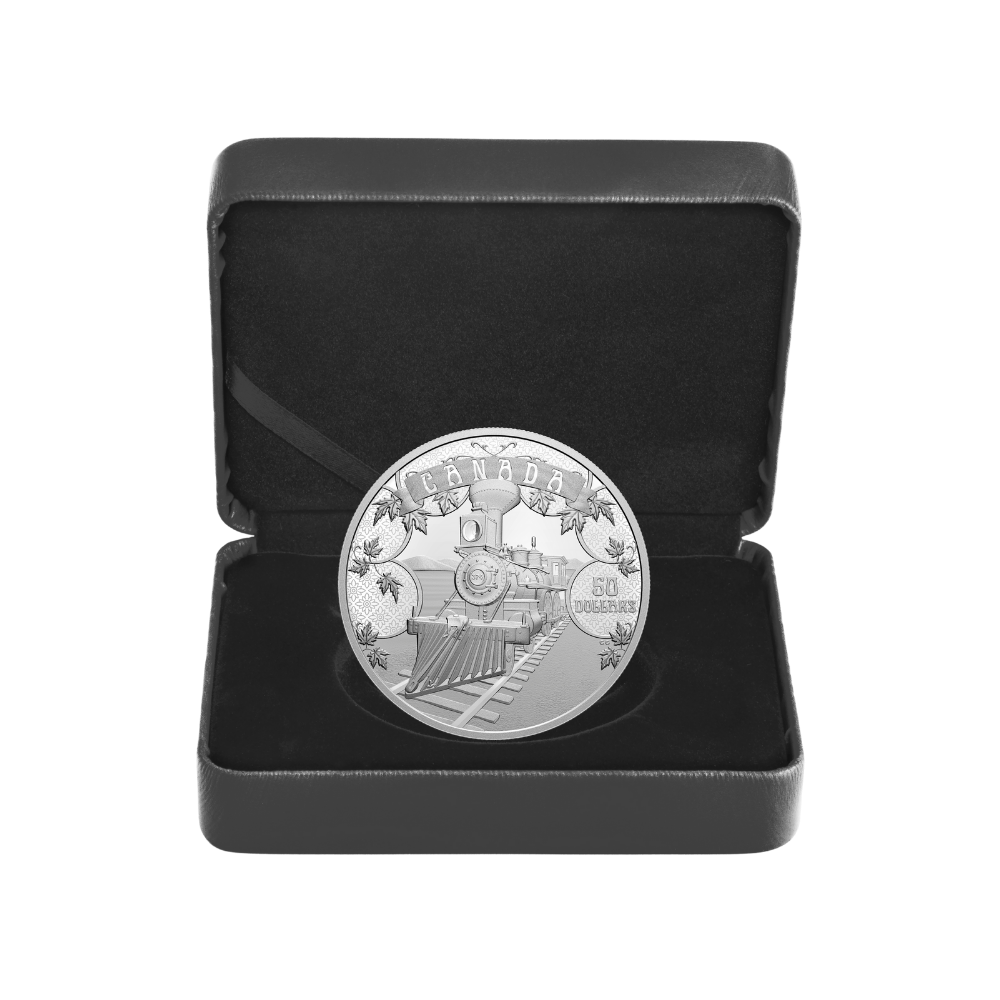 AN EMERGING COUNTRY First 100 Years of Confederation Rail Silver Coin $50 Canada 2021