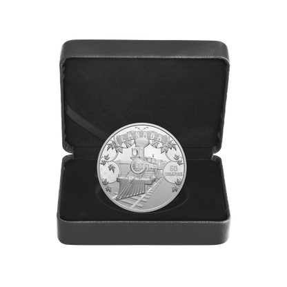 AN EMERGING COUNTRY First 100 Years of Confederation Rail Silver Coin $50 Canada 2021