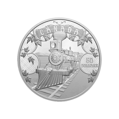 AN EMERGING COUNTRY First 100 Years of Confederation Rail Silver Coin $50 Canada 2021