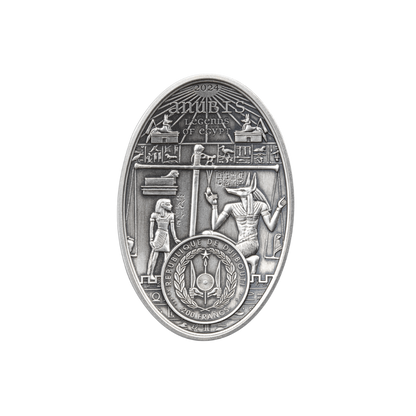 ANUBIS 3 Oz Silver Coin 200 Francs Djibouti 2024