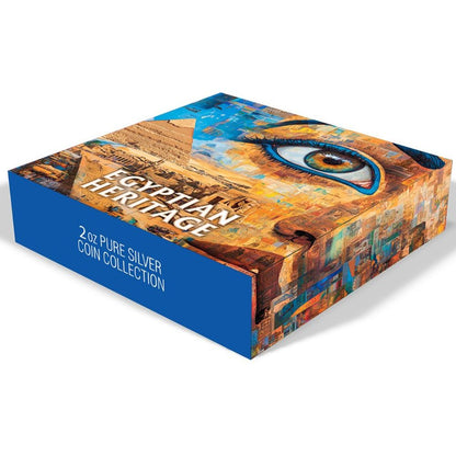 Anibus Egyptian Heritage Series 2 Oz Silver Coin 2025 packaging popcoins parthava coin