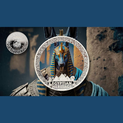Anibus Egyptian Heritage Series 2 Oz Silver Coin 2025 banner popcoins parthava coin