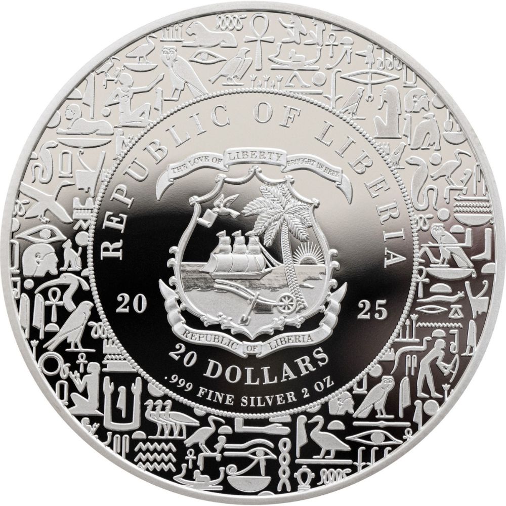 Anibus Egyptian Heritage Series 2 Oz Silver Coin 2025 obverse popcoins parthava coin