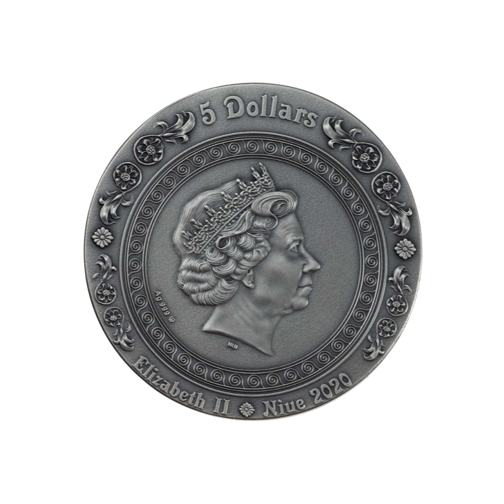 APHRODITE AND VENUS Strong and Beautiful Goddesses 2 Oz Silver Coin $5 Niue 2020
