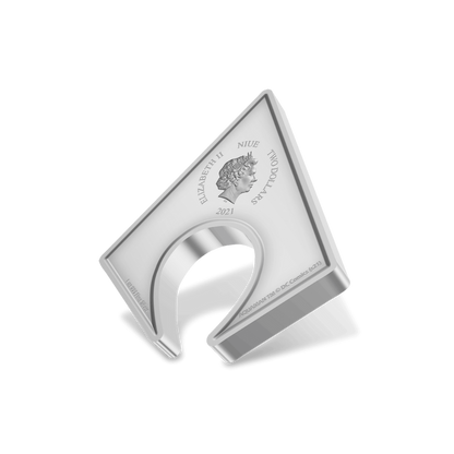 AQUAMAN™ Logo 1 Oz Silver Proof Coin $2 Niue 2021