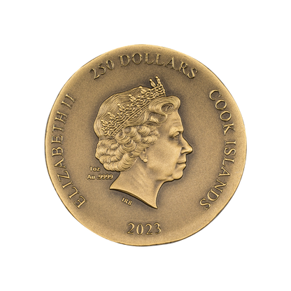 ARETHUSA Numismatic Icons 1 Oz Gold Coin $250 Cook Islands 2023
