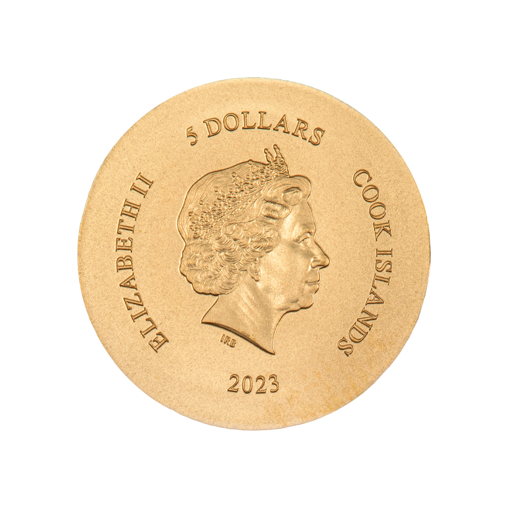 ARETHUSA Numismatic Icons Gold Coin $5 Cook Islands 2023