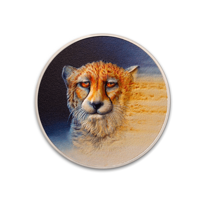 ASIATIC CHEETAH Endangered Animals 3 Oz Silver Coin $20 Palau 2023
