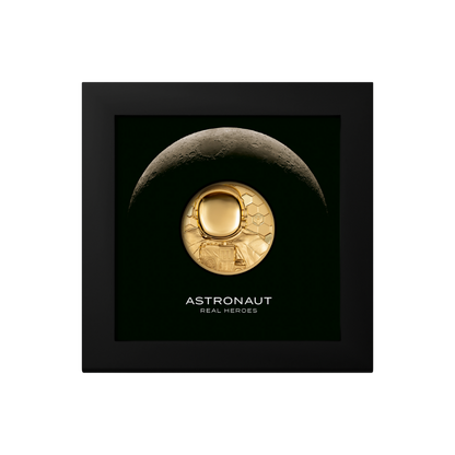 ASTRONAUT Real Heroes 1 Oz Gold Coin $250 Cook Islands 2024