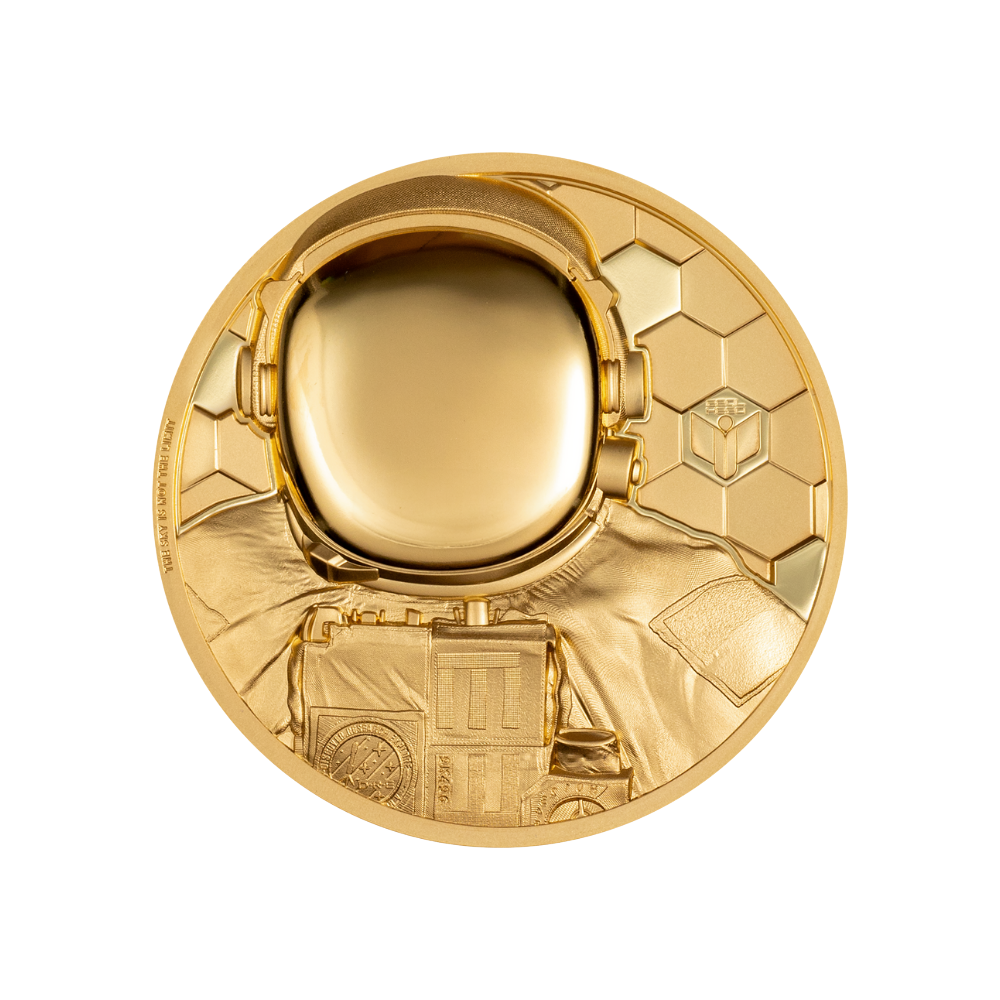 ASTRONAUT Real Heroes 1 Oz Gold Coin $250 Cook Islands 2024