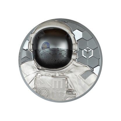 ASTRONAUT Real Heroes 3 Oz Silver Coin $20 Cook Islands 2024