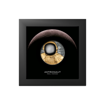 ASTRONAUT Real Heroes 5 Oz Gold Coin $500 Cook Islands 2024