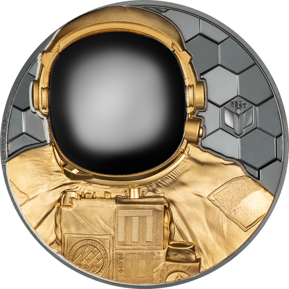 ASTRONAUT Real Heroes 5 Oz Gold Coin $500 Cook Islands 2024
