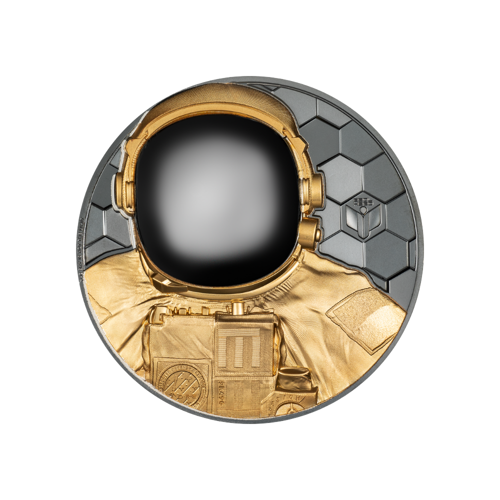 ASTRONAUT Real Heroes 5 Oz Gold Coin $500 Cook Islands 2024