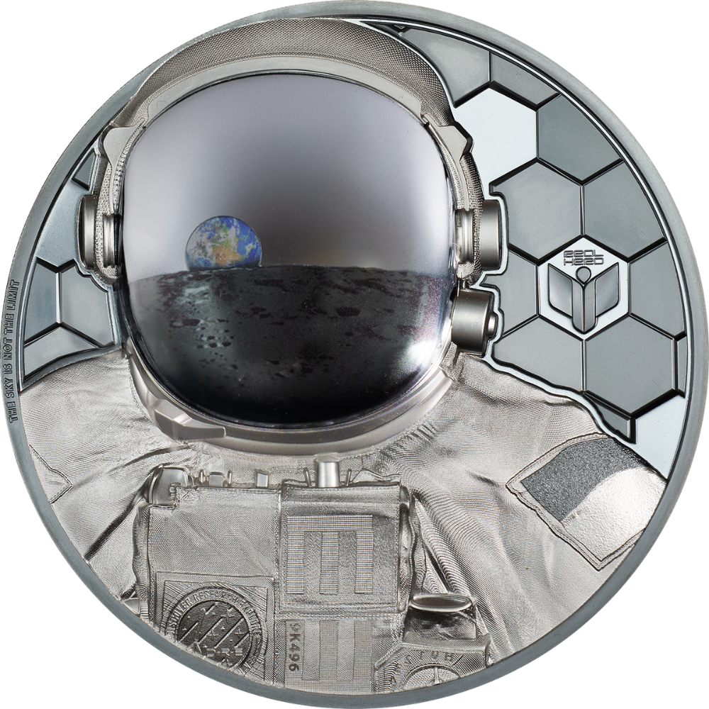 ASTRONAUT Real Heroes KG 1 kg Silver Coin $100 Cook Islands 2024
